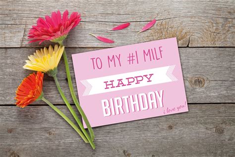 Funny gift for your husband To my 1 MILF. Happy Birthday ...