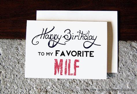 Happy Birthday to my favorite MILF 5x7 // LOL by ...