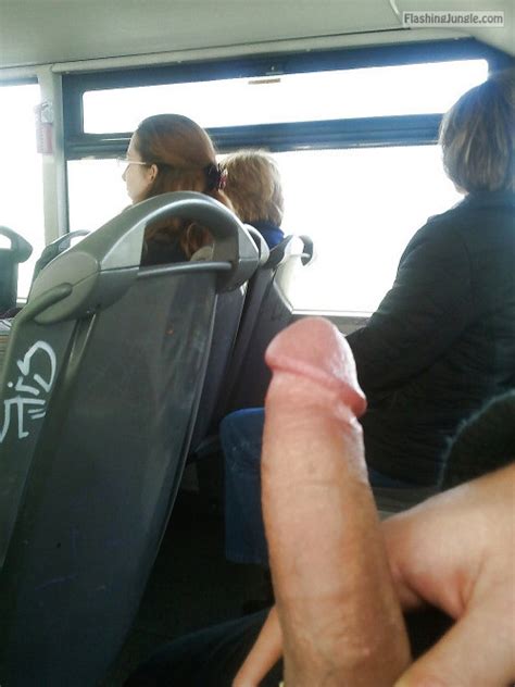 Flashing boner behind three ladies in bus Dick Flash Pics ...